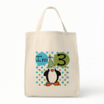3rd Penguin Birthday Tshirts and Gifts Tote Bag