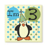 3rd Penguin Birthday Tshirts and Gifts Fridge Magnets