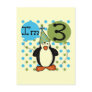 3rd Penguin Birthday Tshirts and Gifts Postcard