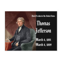 3rd President Of the United StatesThomas Jefferson Post Cards
