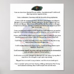 3rd special forces group veterans vets creed print