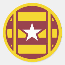 3rd Transportation Command Round Sticker