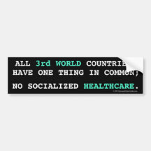 3rd World Healthcare Bumper Stickers