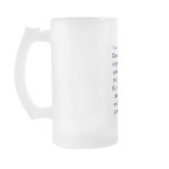 3Sqmeals #282 Frosted glass mug