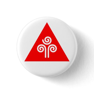 3weiher Trinity Red Pinback Buttons by audiogesus