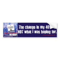 401k Pocket Change Bumper Sticker