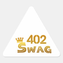 402 Nebraska Swag Triangle Sticker