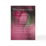 4055 What Cancer Cannot Do,  Religious Card
