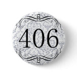 406 Area Code Pinback Buttons