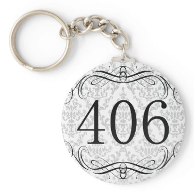 406 Area Code Keychain by AreaCodes