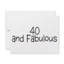 40 and Fabulous 2 invitations
