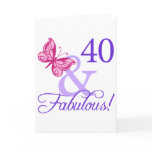 40 And Fabulous Birthday Greeting Cards