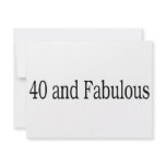 40 And Fabulous Personalized Invite