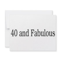 40 And Fabulous Personalized Invite