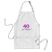 40 And Fabulous Pink Apron