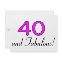 40 And Fabulous Pink