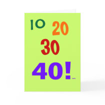 40 and Still Accounting! - 40th Birthday Card cards