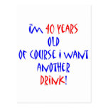 40 another drink post card