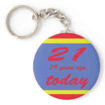 40 birthday keychain
