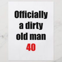 40  Dirty Old Man Flyer Design