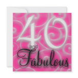 40 is Fabulous Birthday Invitation