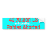 40 Million US Babies Aborted, and counting ...
