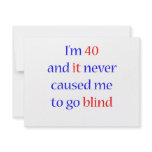 40 Never gone blind invitations