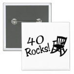 40 Rocks (Black Rocking Chair) Button