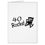 40 Rocks (Black Rocking Chair) Card
