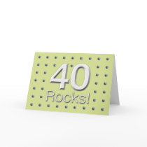 40 Rocks Greeting Card