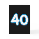 40 Year Birthday or Anniversary - Add Text Greeting Cards