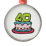 40 Year Old Birthday Cake Ornaments