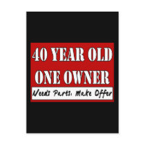 40 Year Old, One Owner - Needs Parts, Make Offer Postcard