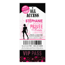 40ème fête VIP d'anniversaire personnalisée privé Personalized Invitation