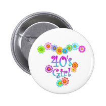 40's Girl buttons