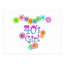 40's Girl postcards
