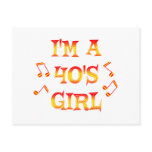 40s Girl Postcard
