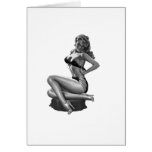 40's Pinup Beauty Greeting Card