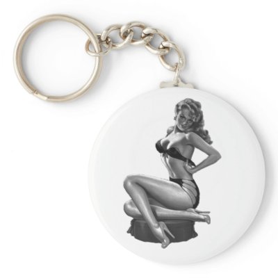 40's Pinup Beauty Key Chains by SweetRascal