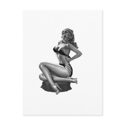 40's Pinup Beauty Postcards by SweetRascal