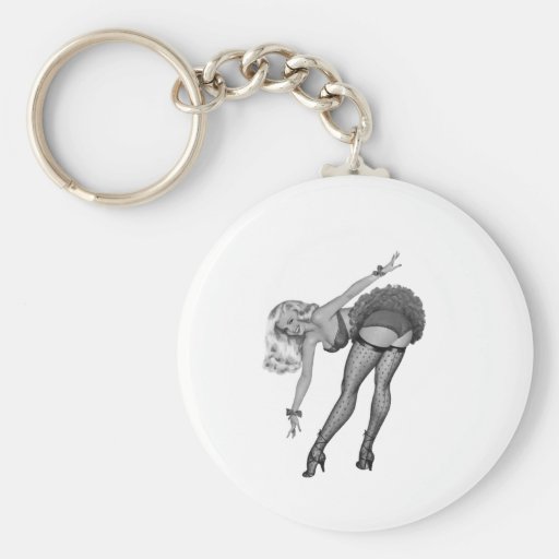 40's Pinup Girl #3 Key Chain