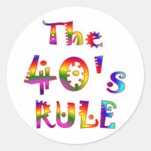 40s Rule Stickers