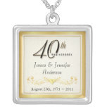 40th Anniversary Elegant Keepsake Pendant