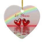 40th Anniversary Ruby Hearts