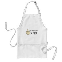 40th Birthday Apron