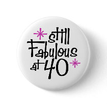 40th Birthday Buttons