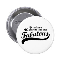 40th Birthday Button