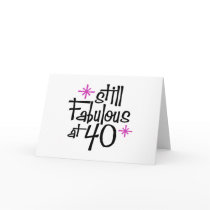 40th Birthday Card