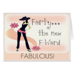 40th Birthday Card for Women cards
