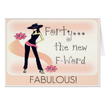 40th Birthday Card for Women